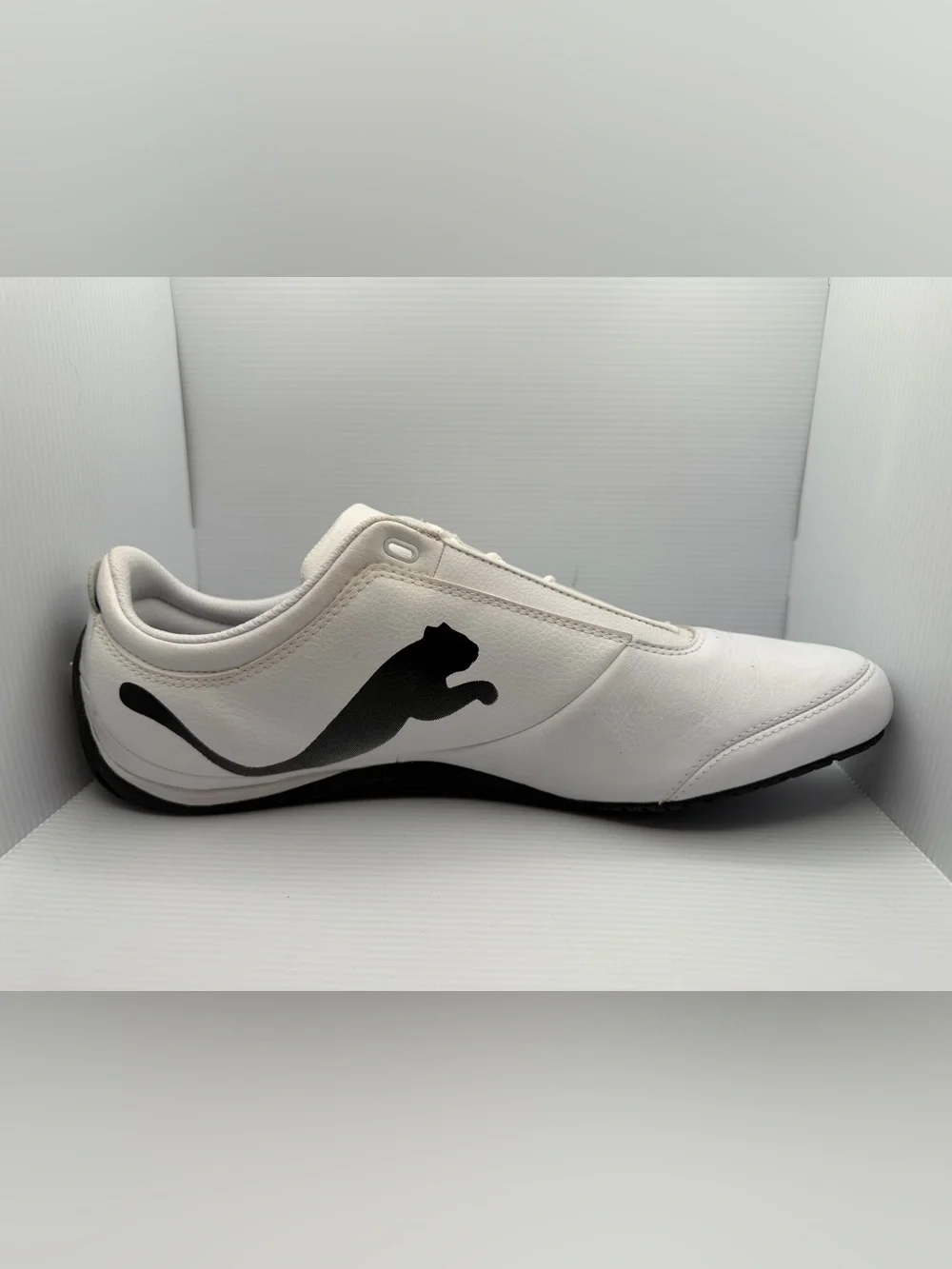 Puma ecoOrthoLite Men’s White Leather Lace-Up Sneakers